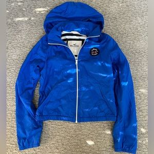 Women Hollister Co Blue Windbreaker Jacket Size S